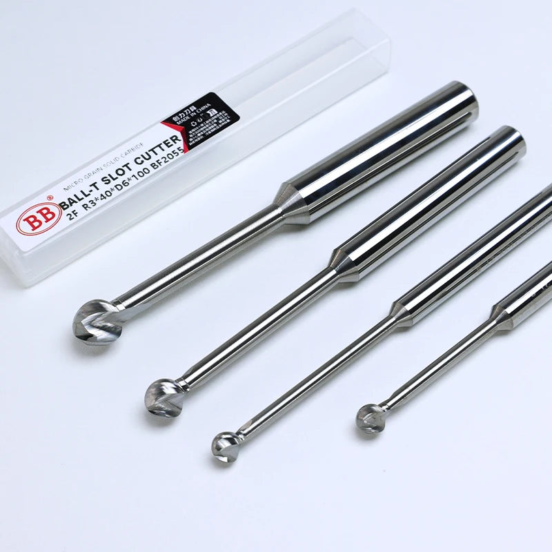 BB Ball T Shape Cutter Undercutting 3D Arc Ball Nose Tool R2 R3 R4 R5 R6 Wood Plastic Metal BC2055 BB2055