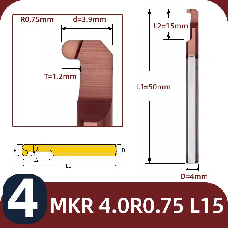 BB MKR Grooving Cutter