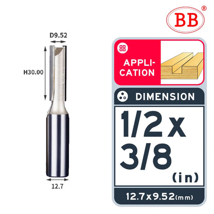 BB Straight Bit 1/4 1/2 Woodworking