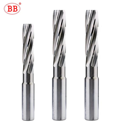 BB Machine Reamer 1-12mm Carbide CNC Spiral Flute PRO External Cooling for Aluminum