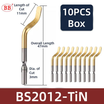 BB Deburr Tool Handle Manual HSS Deburring Metal Wood Plastic Aluminum Copper Steel Trimming Chamfer Blade BS1010