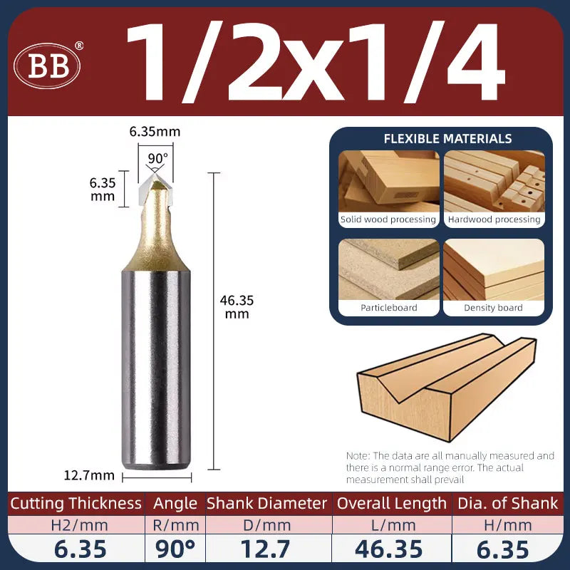 BB V Groove Slot Cutter Woodworking