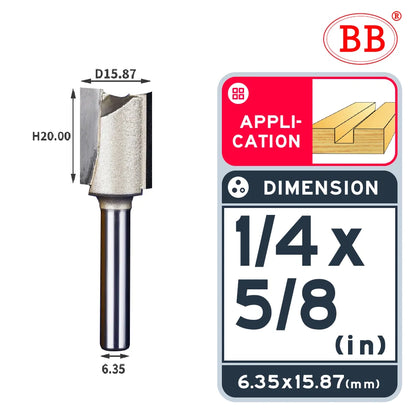 BB Straight Bit 1/4 1/2 Woodworking