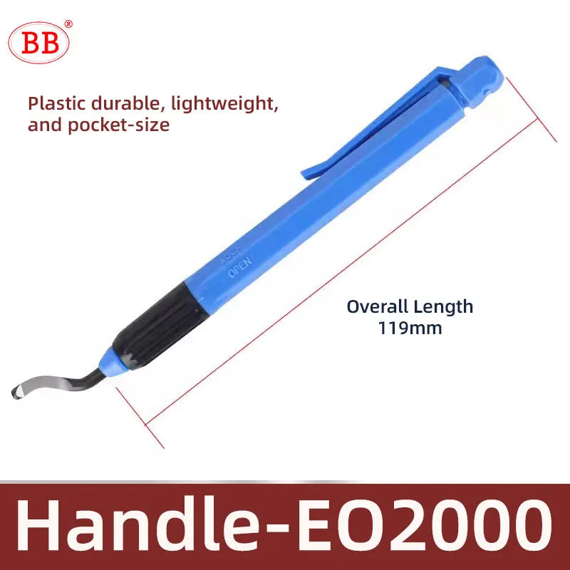 BB Deburr Tool Handle Manual HSS Deburring Metal Wood Plastic Aluminum Copper Steel Trimming Chamfer Blade BS1010