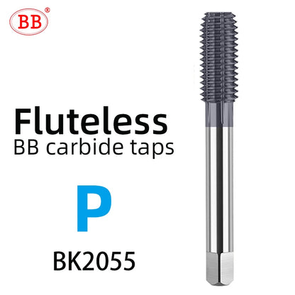 BB CNC Carbide Tap Spiral Straight Flute Fluteless Machine Thread Forming Coated Hardness M2 M3 M4 M5 M6 Metal Tool 1PCS