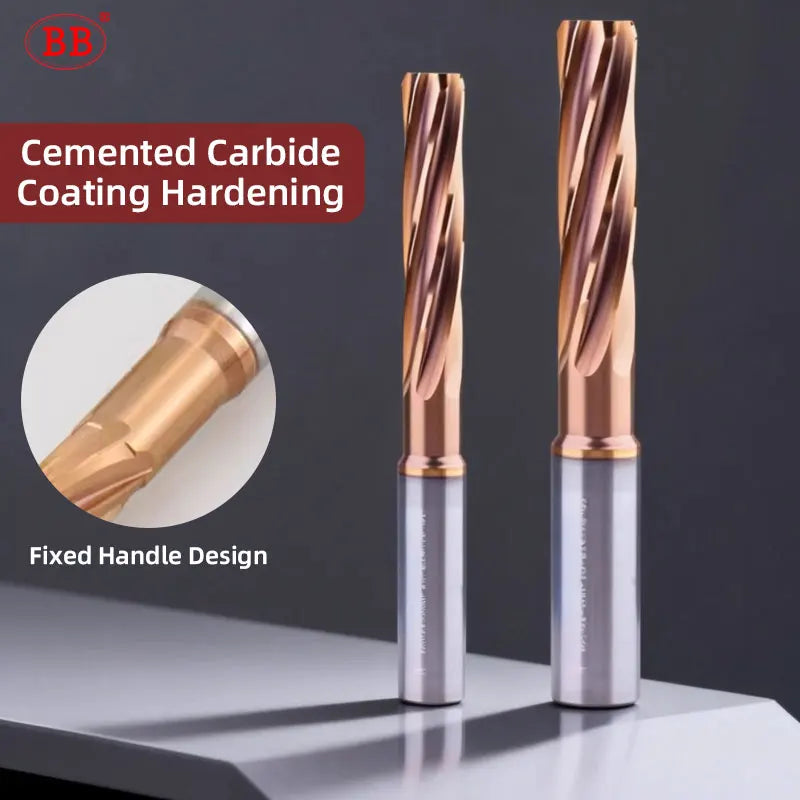 BB Reamer 11-12.1mm Carbide Spiral Flute Pro External Cooling Coated CNC Machine for Metal Steel BB2055