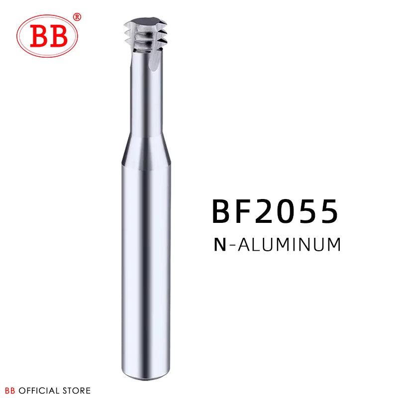 BB Thread Mill Coated Solid Carbide 3 Teeth Miniature ISO UNC UNF Pitch CNC Internal Machining Cutter Tool M3 M4 M5 M6 M8 Tap