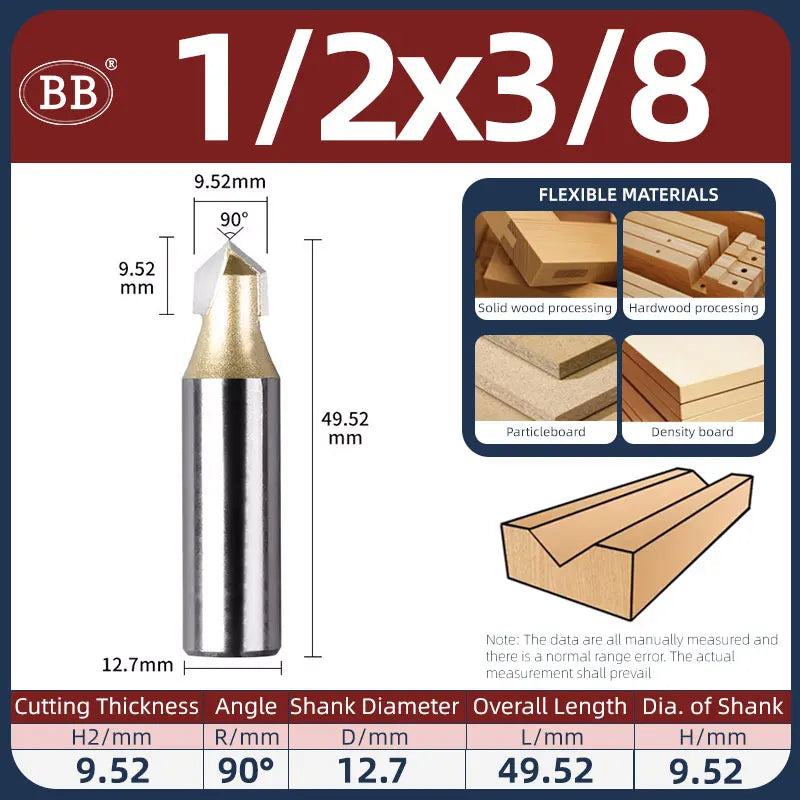 BB V Groove Slot Cutter Woodworking