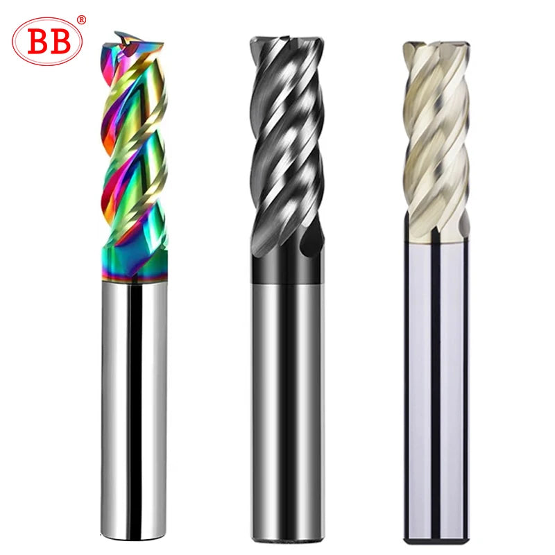 BB Corner Radius End Mill CNC Machining Milling Cutter Coated DLC for Aluminum BC2055