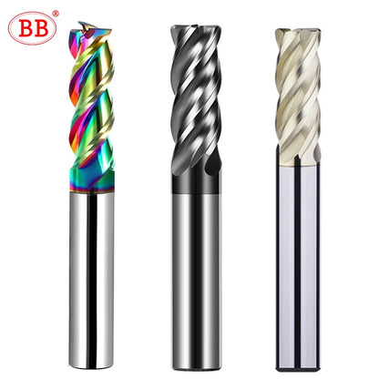 BB Corner Radius End Mill CNC Machining Milling Cutter Coated DLC for Aluminum BC2055