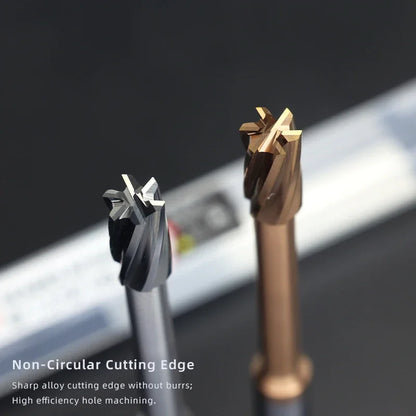 BB Reamer Carbide for Blind Hole Coated Spiral Flute External Cooling Efficiency Small Hole Making Aluminum Steel Metal 4mm-12mm