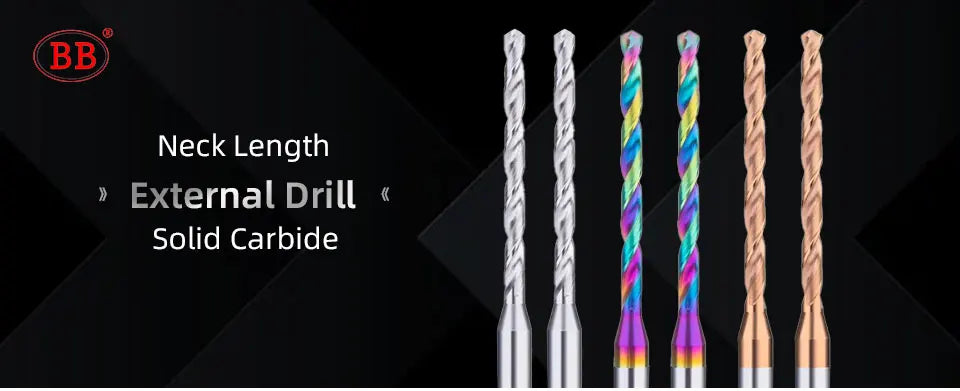 BB Micro Drill Bits – Long Flute | OAL 50–75mm | Shank Ø4mm | Ø1.0–2.95mm | Carbide