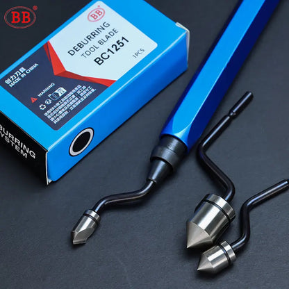 BB Deburr Tool Handle Manual HSS Deburring Metal Wood Plastic Aluminum Copper Steel Trimming Chamfer Blade BS1010