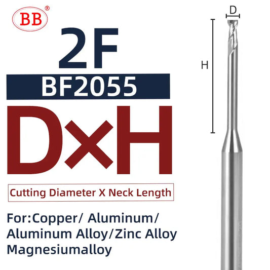 BB Micro & Long Neck End Mill-BF2055