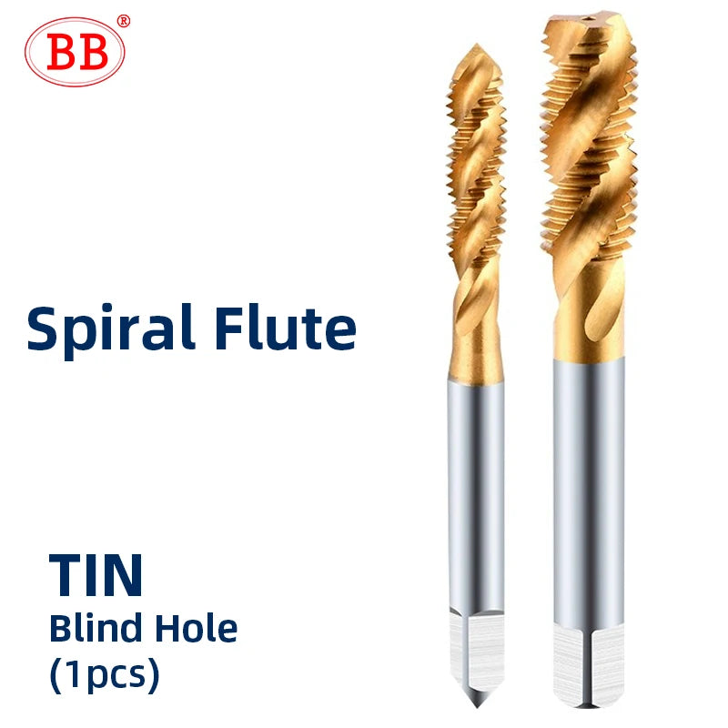 BB Cobalt Machine Tap Threading HSS CO TiN Spiral Straight Flute Fluteless CNC Forming Coated Hardness Metal Tool