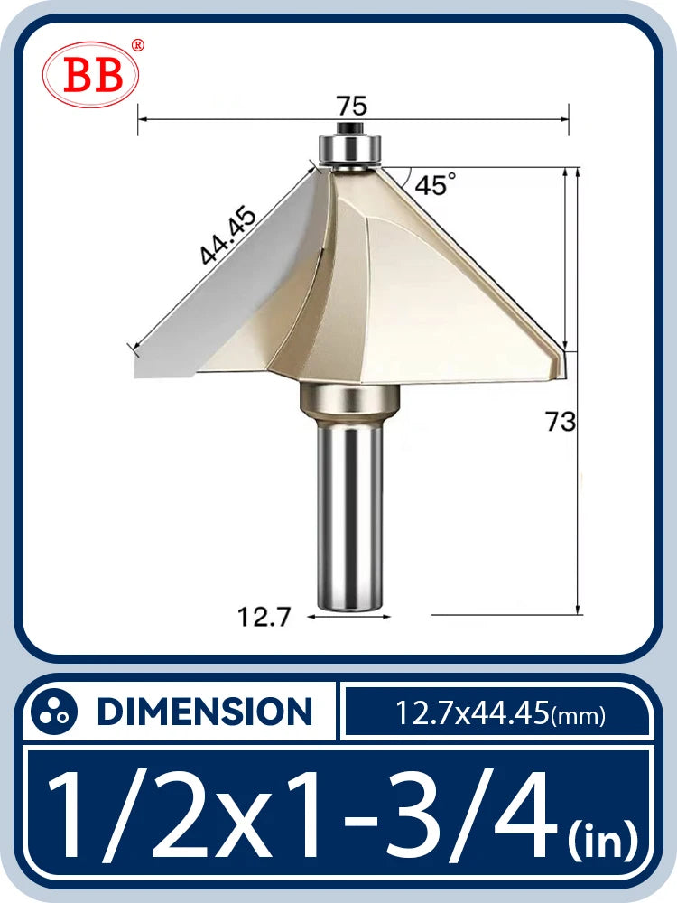 BB Bevel Cutter Chamfer Router Bit