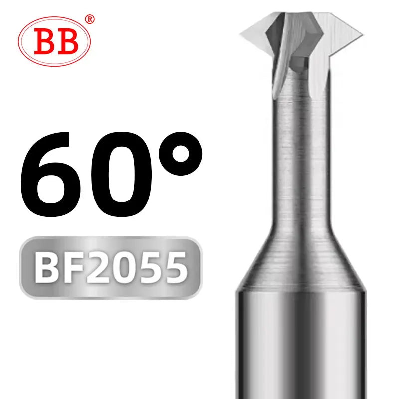 BB Front Back Deburrer Double Angular Chamfering Cutter Inner Chamfer 90 60 Degree for Metal Hole Internal Burr Removal CNC Tool
