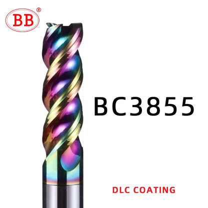 BB 3 Flute BF3055 BC3055 BC3855 BF3855 Carbide Milling Cutter Tungsten End Mill CNC Tool for Aluminum Fiberglass Acrylic Wood Copper Plastic