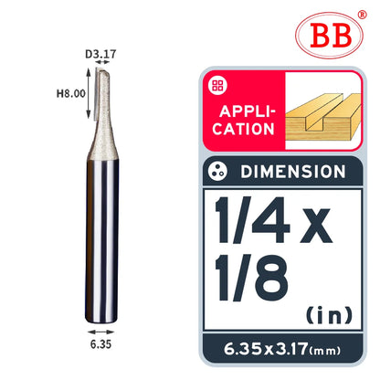 BB Straight Bit 1/4 1/2 Woodworking