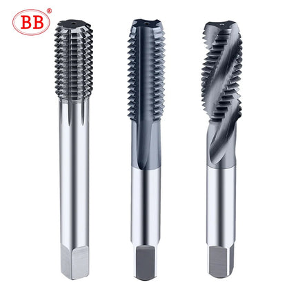 BB CNC Carbide Tap Spiral Straight Flute Fluteless Machine Thread Forming Coated Hardness M2 M3 M4 M5 M6 Metal Tool 1PCS
