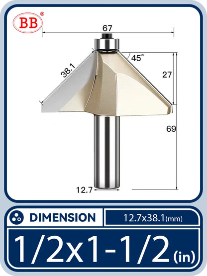 BB Bevel Cutter Chamfer Router Bit