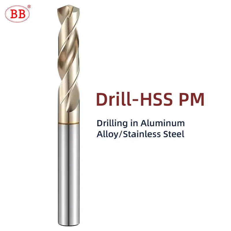 BB Drill Bit CNC HSS-PM Cobalt Drilling Tool Powder Metallurgy Superalloy High Performance for Metal Steel SUS Stainless Steel