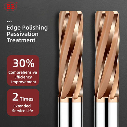 BB Reamer 9.27-10.99mm Carbide Spiral Flute Pro External Cooling Coated CNC Machine for Metal Steel BB2055