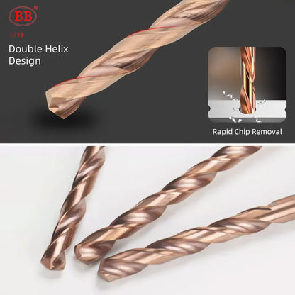 BB Micro Drill Bits – Long Flute | OAL 50–75mm | Shank Ø4mm | Ø1.0–2.95mm | Carbide