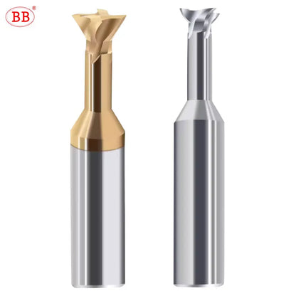 BB Spiral Dovetail Mill Cutter Carbide Slot Cutting Tool 30/35/40/45/50/55/60/65/70/75/80/85 Degree 4 Flute Diameter 1mm-20mm