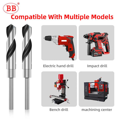 BB Twist Drill Bit 1/2 Inch HSS M2 M35 Cobalt Metal Steel Hole Making Tool CNC Drilling 12mm Shank 12~35mm