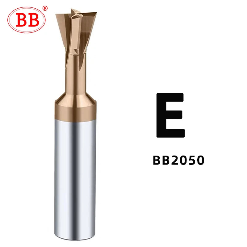 BB Carbide Dovetail Milling Cutter 2050-E Series CNC Tool 30 45 60 75 90 120 Degree Machining Tool for Metal End Mill 1mm-20mm