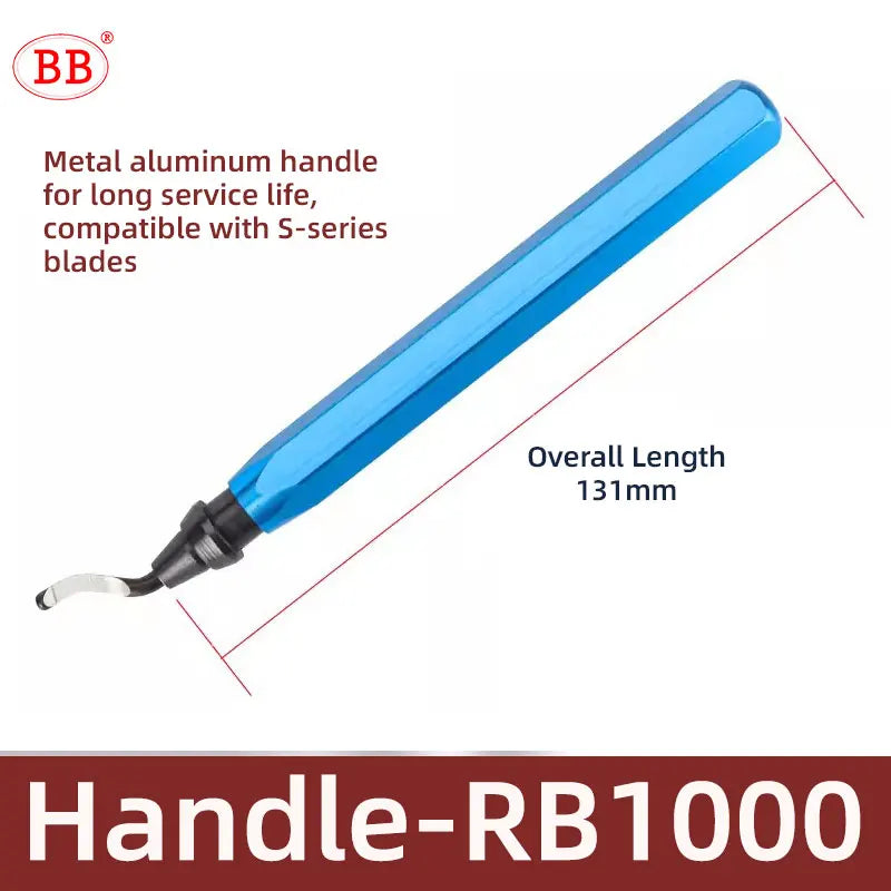 BB Deburr Tool Handle Manual HSS Deburring Metal Wood Plastic Aluminum Copper Steel Trimming Chamfer Blade BS1010