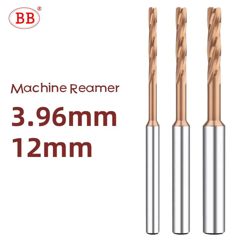 BB Reamer 4.09-5.8mm Carbide Spiral Flute Pro External Cooling Coated CNC Machine for Metal Steel BB2055