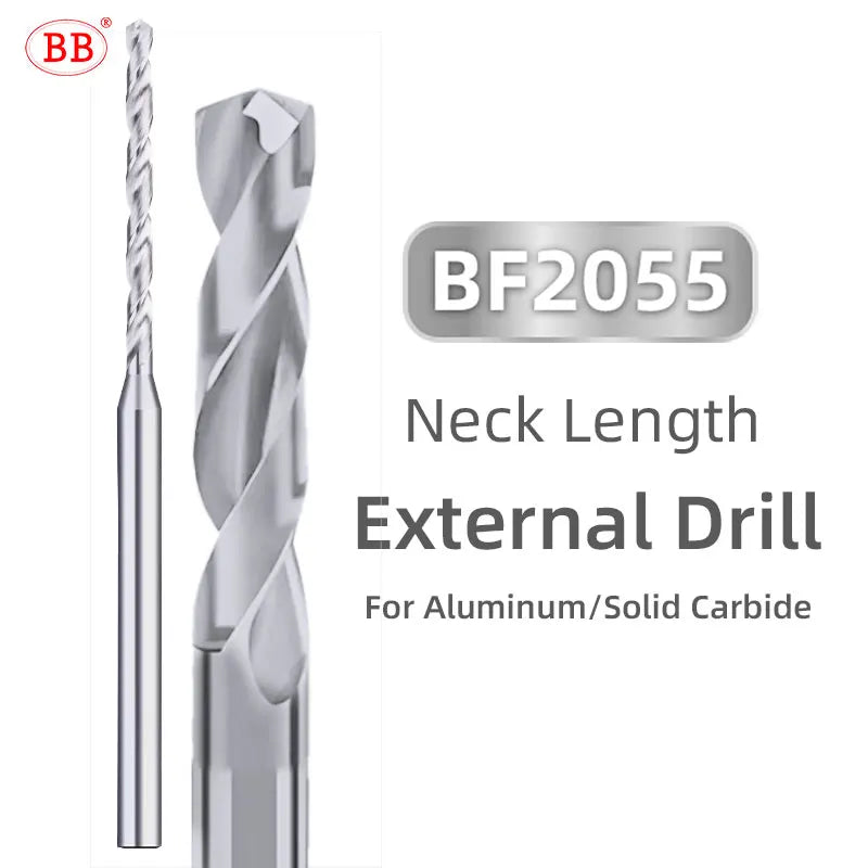 BB Micro Drill Bits – Long Flute | OAL 50–75mm | Shank Ø4mm | Ø1.0–2.95mm | Carbide