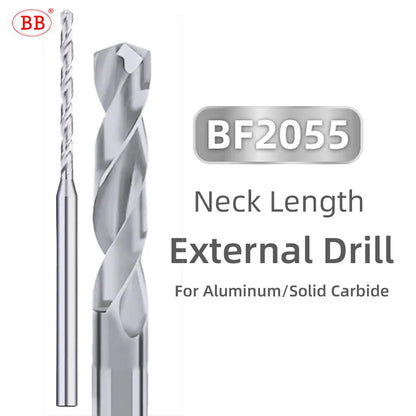 BB Micro Drill Bits – Long Flute | OAL 50–75mm | Shank Ø4mm | Ø1.0–2.95mm | Carbide
