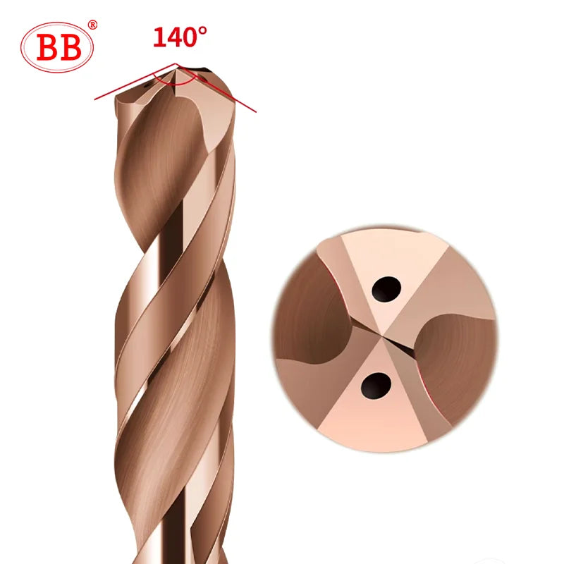 BB Mini Drill Internal Cooling Coated Solid Carbide D=4mm Micro Hole Tool