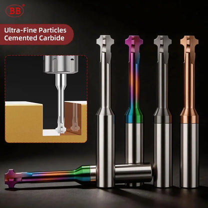 BB Corner Rounding Cutter UP DOWN Cutting Tool Carbide Coated Aluminum Steel R0.2-R3