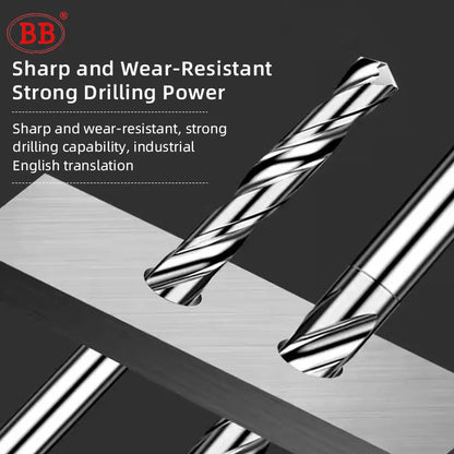 BB Micro Drill Solid Carbide Bit Mini CNC Aluminum Hole Making External Cooling 3xD Shank Diameter 4mm D4 BF2055 0.3~2.02mm