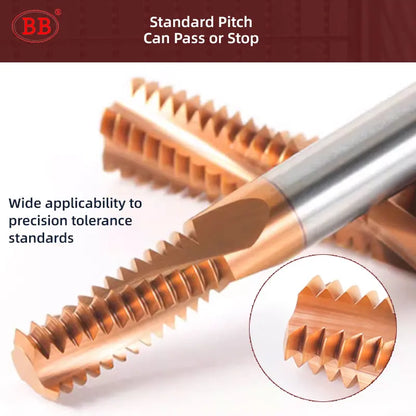 BB UNC UNF NPT BSP G BSPT PT RC Thread Milling Cutter Inch Solid Carbide CNC Pipe Machining Tool 55 60 1/4 3/4 5/16 1/8 3/8 1/2