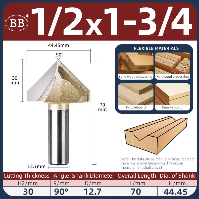 BB V Groove Slot Cutter Woodworking