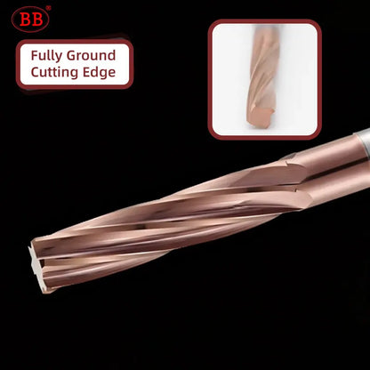 BB Reamer 7.54-9.26mm Carbide Spiral Flute Pro External Cooling Coated CNC Machine for Metal Steel BB2055