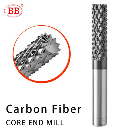 BB End Mill Graphite Carbon Fiber Fiberglass Composite Materials CVD Coated Wear-resistant Cutting Tool