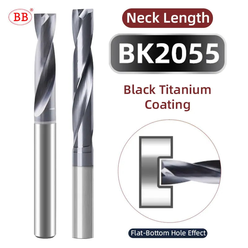 BB Flat Bottom Drill Bit Long Length 2mm-12mm Carbide Hole Drilling Tool BK2055 BL2060