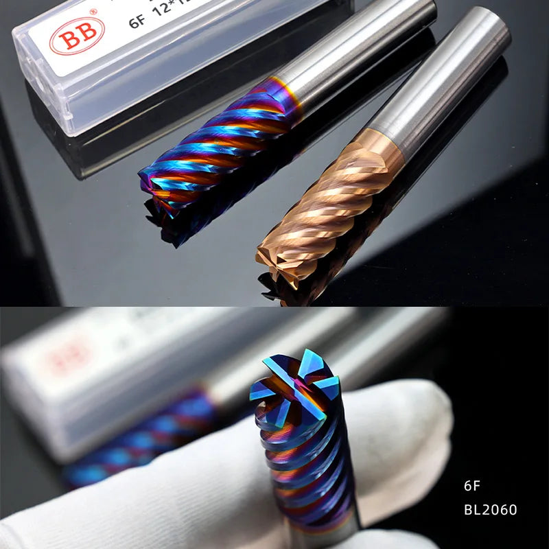 BB Carbide End Mill-6 Flutes CNC Finish Machining