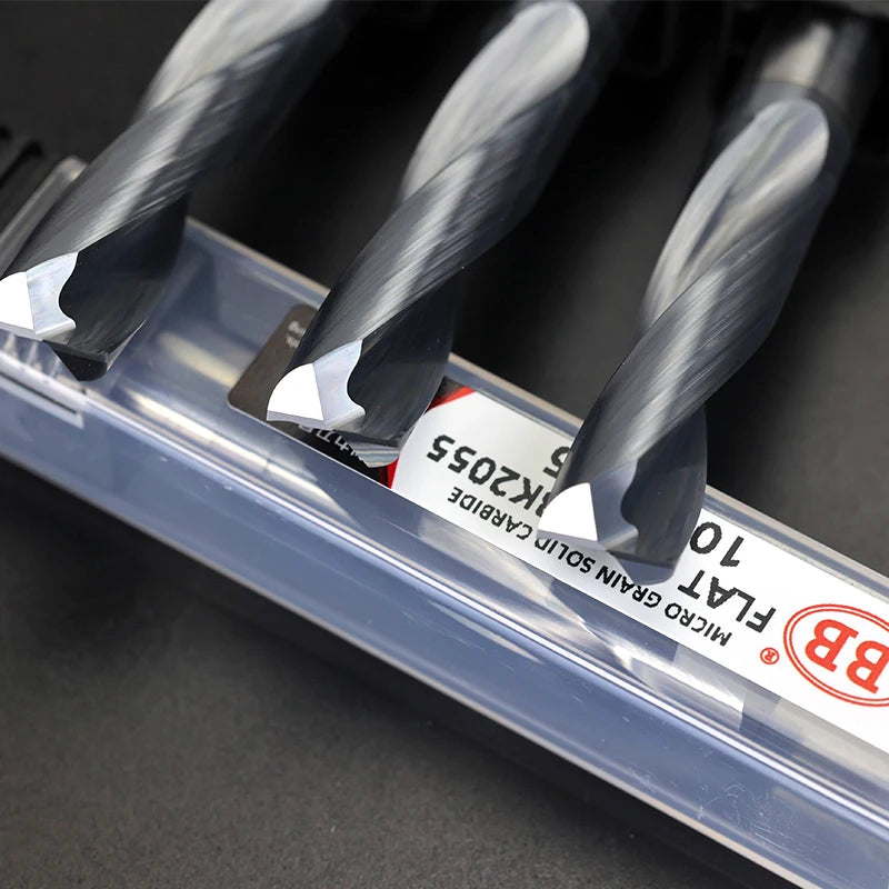 BB Flat Bottom Drill Bit Long Length 2mm-12mm Carbide Hole Drilling Tool BK2055 BL2060