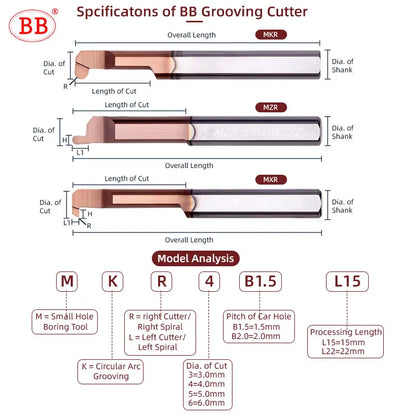 BB MKR Grooving Cutter