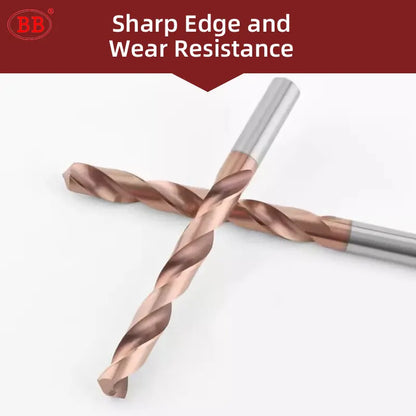 BB Coated Carbide Drill Machine Metal Hole Making Tool for Steel Stainless Steel(0.5~5.4mm)