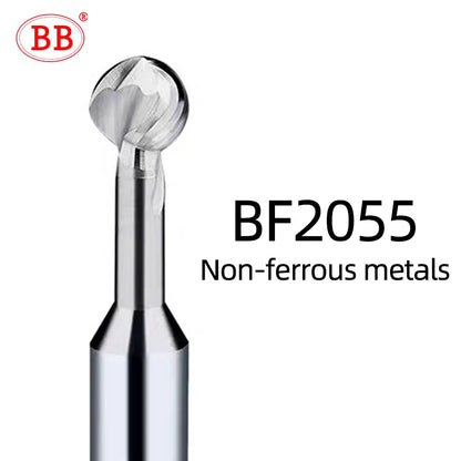 BB Ball T Shape Cutter Undercutting 3D Arc Ball Nose Tool R2 R3 R4 R5 R6 Wood Plastic Metal BC2055 BB2055