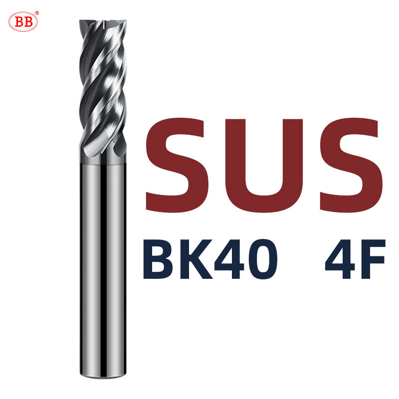 BB Unequal Helix Carbide End Mill | JIN / BK40-SUS / BK40-UM | Dynamic & Trochoidal Milling
