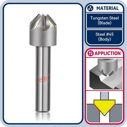 BB Countersink Drill Tipped Carbide 90 Degree